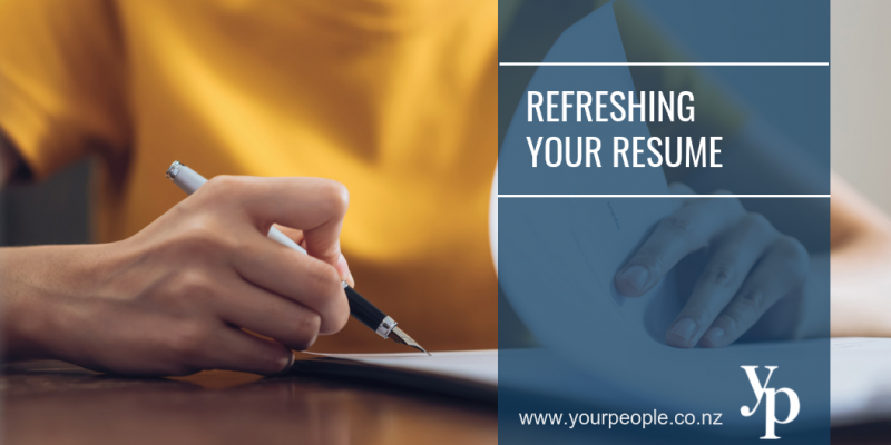 Refreshing Your Resume